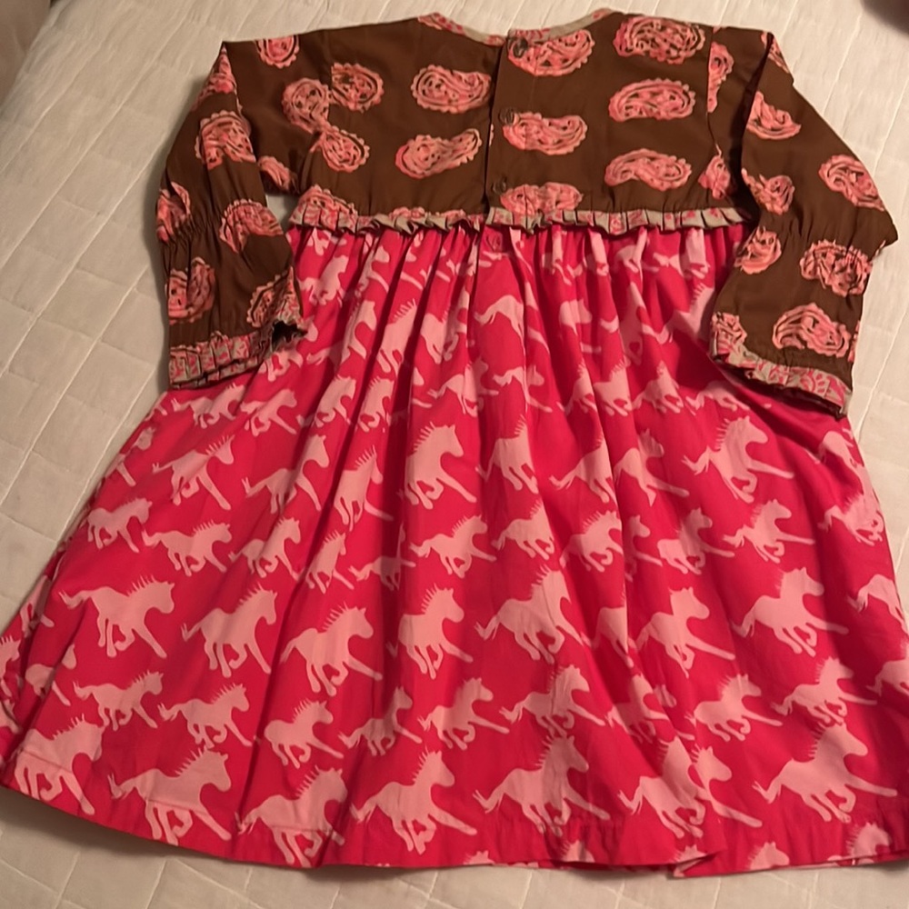 Young Colors 4T Dual Print Dress